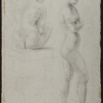 Due figure femminili nude, di schiena; l'altra andante di profilo con braccia incrociate al petto Bassano del Grappa, Museo-Biblioteca-Archivio, inv. A 9.9