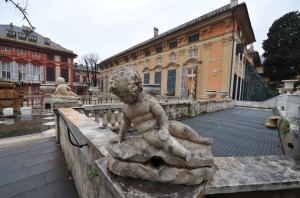 Palazzo Bianco e Palazzo Rosso dal giardino (foto Studio Leoni)