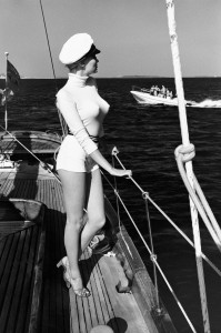 Winnie off the coast  of Cannes, 1975 from the series  White Women © Helmut Newton Estate